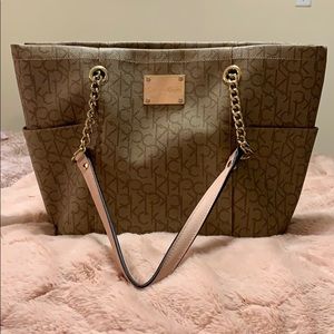 Calvin Klein brown tote bag